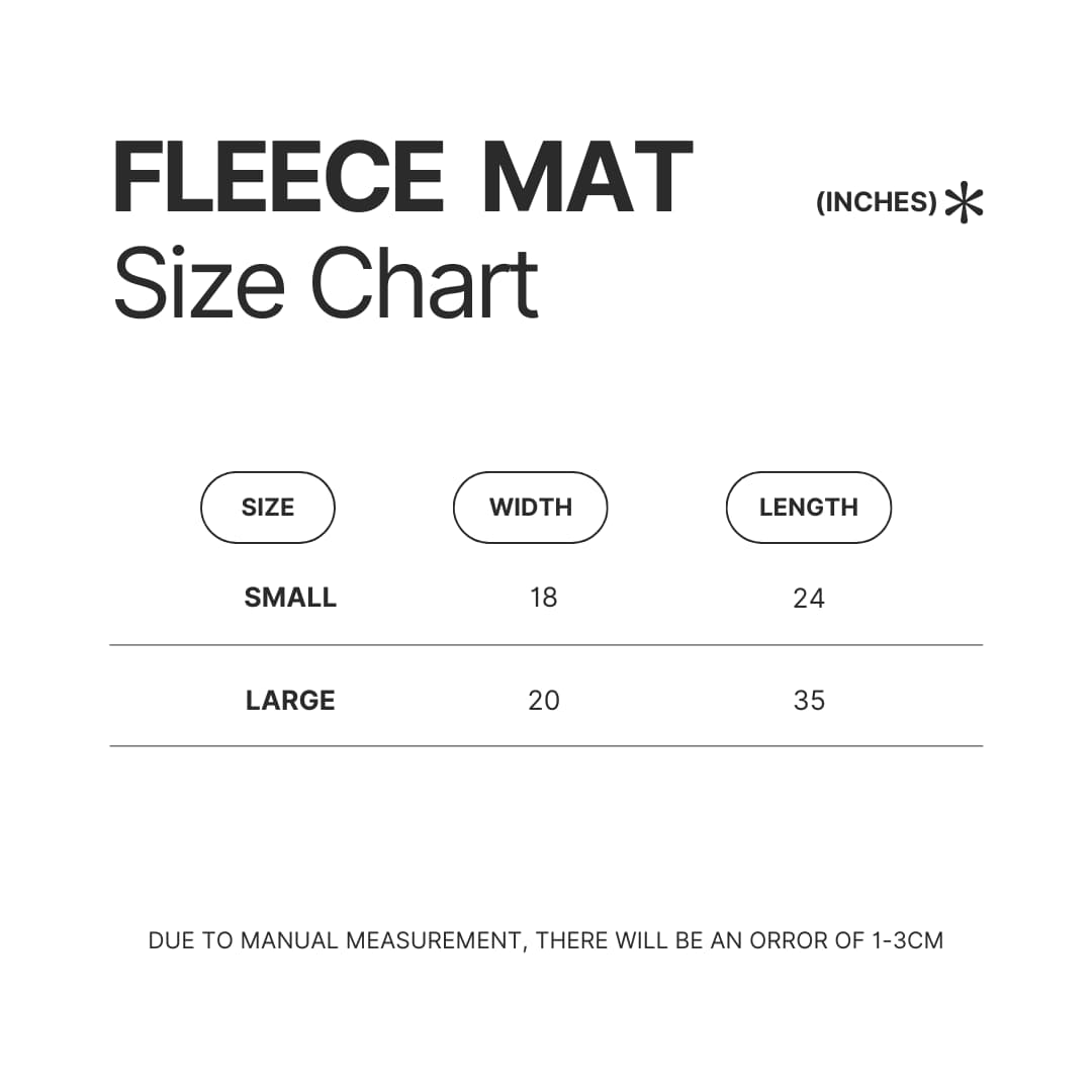 Fleece Mat Size Chart - Jett Lawrence Shop